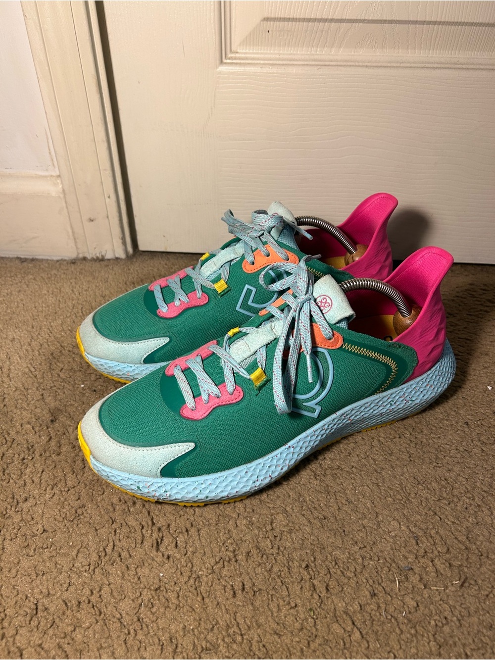 G/FORE MG4X2 Mens 10 Green Pink Hybrid Golf Cross Trainer Shoes